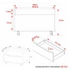 Gabinete Banheiro 60cm Com 1 Gaveta E Rodízios Multimóveis Cr