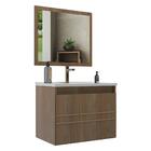 Gabinete Banheiro 60cm Com Cuba E Espelheira Multimóveis Cr10