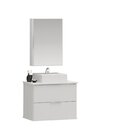 Gabinete Banheiro 60cm Com Cuba Sobrepor E Espelheira Rubi Ga