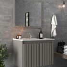 Gabinete Banheiro 60cm Com Espelheira E Cuba Multimóveis Cr10