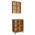 Gabinete Banheiro 60cm Julia Mel Arenas Espelheira E Balcão C