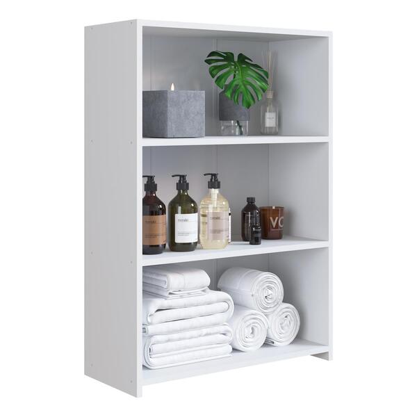 Gabinete Banheiro 63cm Com Prateleiras Multimóveis Cr10099