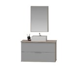 Gabinete Banheiro 80cm Com Cuba Sobrepor E Espelheira Rubi Ga