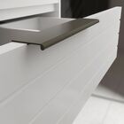 Gabinete Banheiro 80cm Porta Reflecta Com Pia Azaleia Amendo/