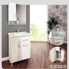 Gabinete Banheiro Cesto Roupas Branco Móveis São João