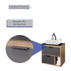 Gabinete Banheiro Com Cuba 56cm 1 Porta 1 Gaveta 1 Nicho Elís