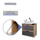 Gabinete Banheiro Com Cuba 63cm 1 Porta 1 Gaveta Icaro Estila