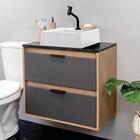 Gabinete Banheiro Com Cuba 63cm 1 Porta 1 Gaveta Icaro Estila