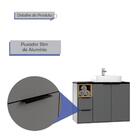 Gabinete Banheiro Com Cuba 76cm 3 Portas 1 Nicho Nevoa Estila