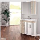 Gabinete Banheiro Com Cuba Branco/barrique Móveis São João