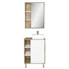 Gabinete Banheiro Com Cuba E Espelheira 60cm Multimóveis Cr10