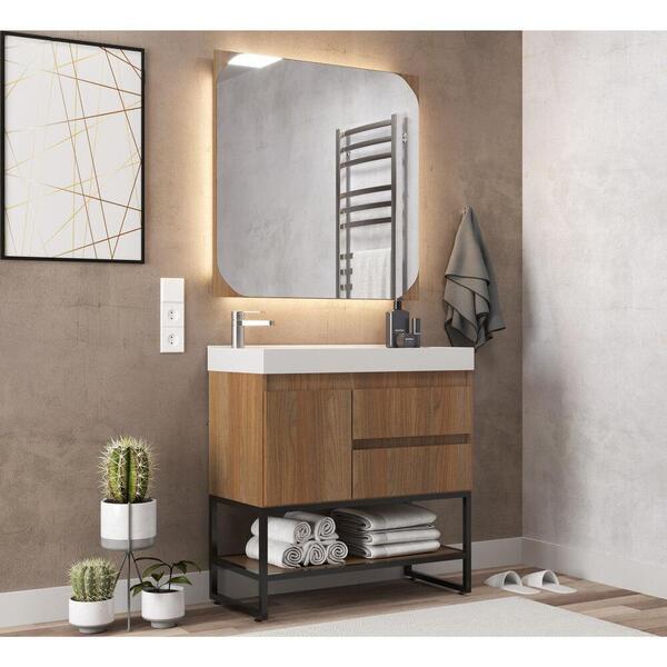 Gabinete Banheiro Com Cuba E Espelheira 80cm Multimóveis Cr10