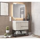 Gabinete Banheiro Com Cuba E Espelheira 80cm Multimóveis Cr10