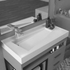 Gabinete Banheiro Com Cuba E Espelheira 80cm Multimóveis Cr10