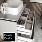 Gabinete Banheiro Com Cuba Preta 03 Gavetas E Espelheira Lili