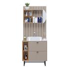 Gabinete Banheiro Com Pés Com Cuba E Espelheira Balcony Galti