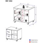 Gabinete Banheiro Com Recorte Para Pia E Rodízios Multimóveis