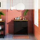 Gabinete Banheiro Com Tampo 1 Pt 2 Gv 79 Cm Bn01 Dtall