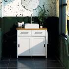 Gabinete Banheiro Com Tampo 2 Pt 2 Gv 85 Cm Bn04 Dtall