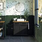 Gabinete Banheiro Com Tampo 2 Pt 2 Gv 85 Cm Bn04 Dtall