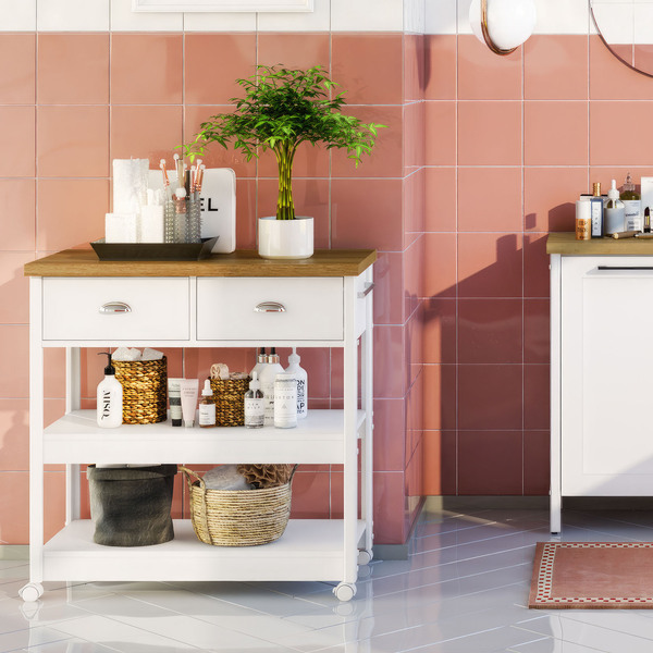 Gabinete Banheiro Ditália 2 Gavetas Ba-135