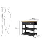 Gabinete Banheiro Ditália 2 Gavetas Ba-135