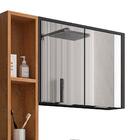 Gabinete Banheiro Ibiza 2 Portas Cuba E Armario Espelheira