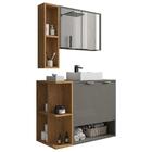 Gabinete Banheiro Ibiza 2 Portas Cuba E Armario Espelheira