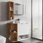 Gabinete Banheiro Ibiza 2 Portas Cuba E Armario Espelheira