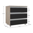 Gabinete Banheiro Joia 60cm Com 3 Gavetas E Rodinha -