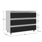 Gabinete Banheiro Joia 80cm Com 3 Gavetas E Rodinha -
