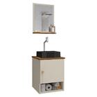 Gabinete Banheiro Lima Cuba Tulipa Pto Torneira Dl08 Val Abs