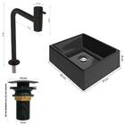 Gabinete Banheiro Lima Tulipa Pto Torneira Valv Click Black