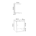 Gabinete Banheiro Lima Tulipa Pto Torneira Valv Click Black