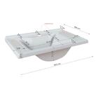 Gabinete Banheiro Lirio Com 1 Porta Espelheira E Cuba