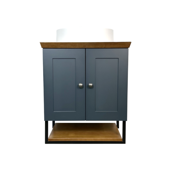 Gabinete Banheiro Nordic 60cm Parte Baixo Com Cuba Petroleo