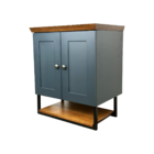 Gabinete Banheiro Nordic 60cm Parte Baixo Com Cuba Petroleo