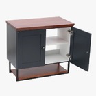 Gabinete Banheiro Nordic 80cm Parte Baixo Com Cuba Petroleo