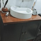 Gabinete Banheiro Nordic Petróleo 80cm Parte Baixo Sem Cuba