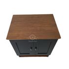Gabinete Banheiro Nordic Preto 60cm Parte Baixo Sem Cuba