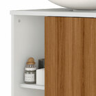 Gabinete Banheiro Pia De Coluna 55cm Tokio - Potenza Móveis -