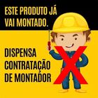 Gabinete Banheiro Real 80 Fresno Negro C/cuba + Kit Acessórios