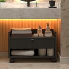 Gabinete Banheiro Safira Preto