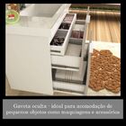 Gabinete Banheiro Sem Cuba E 3 Gavetas 78x62,50 Cm Branco