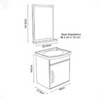 Gabinete Banheiro Siena C/ Pia E Espelheira