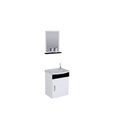 Gabinete Banheiro Siena Preto-Branco AJRorato