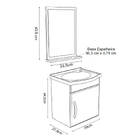 Gabinete Banheiro Siena Preto-Branco AJRorato