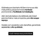 Gabinete Banheiro Siena Preto-Branco AJRorato