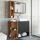 Gabinete Banheiro Star Com Cuba Dalla E Valvula Click Black