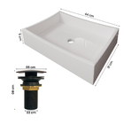 Gabinete Banheiro Star Com Cuba Dalla E Valvula Click Black